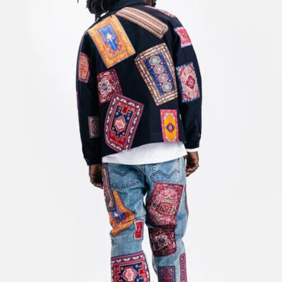 Les benjamins Other - Market Studios x LES BENJAMINS REVERSIBLE RUG JACKET Large Mens NWOT